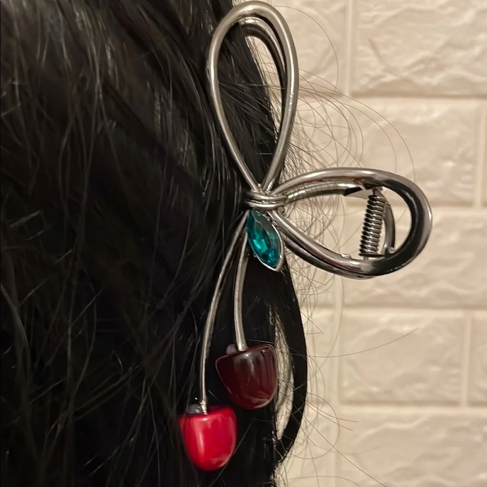 Large Cherry Hair Clip